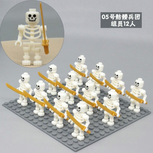 LOJO Skeleton Soldier White 12pcs LOJO Skeleton Soldier White 12pcs